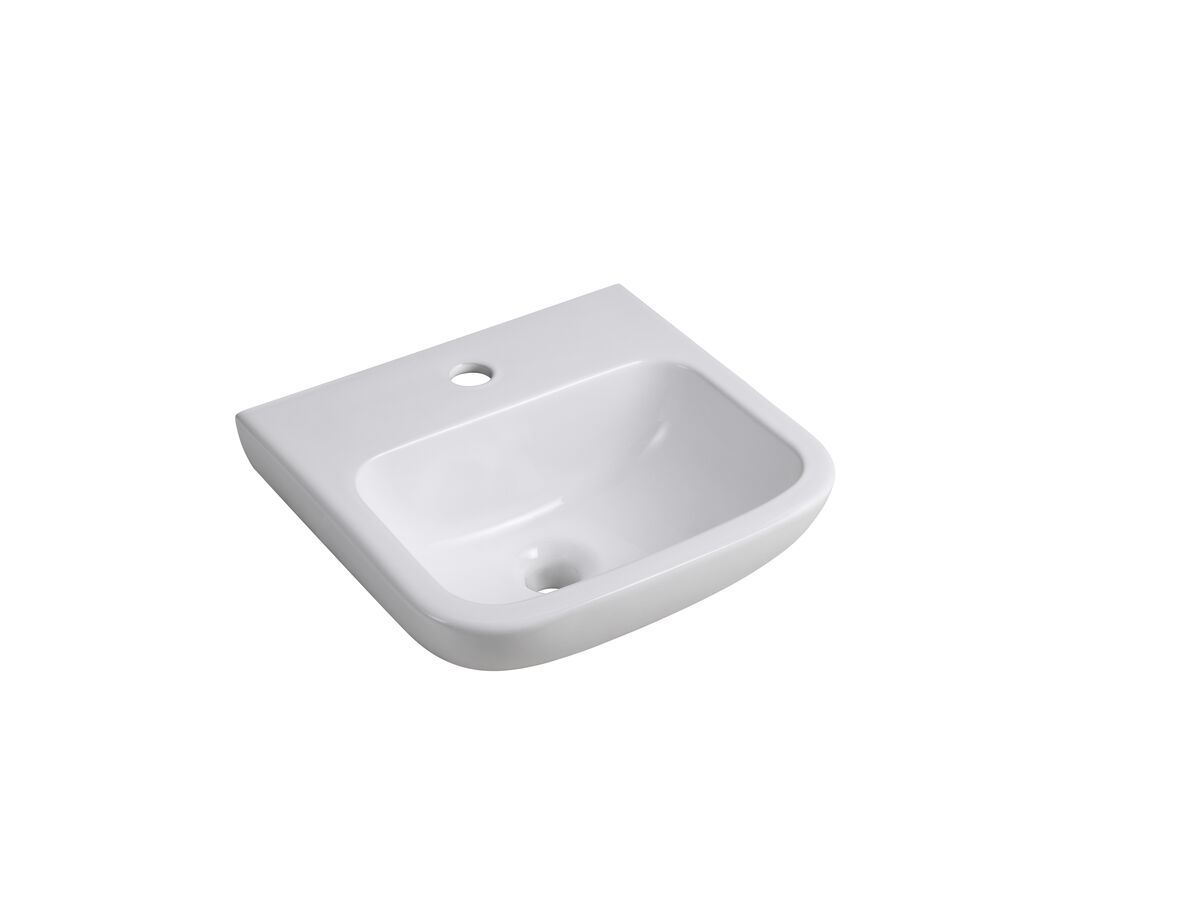 reece Wolfen Wall Basin Only 400 x 365 x 175mm No Overflow 1 Taphole White