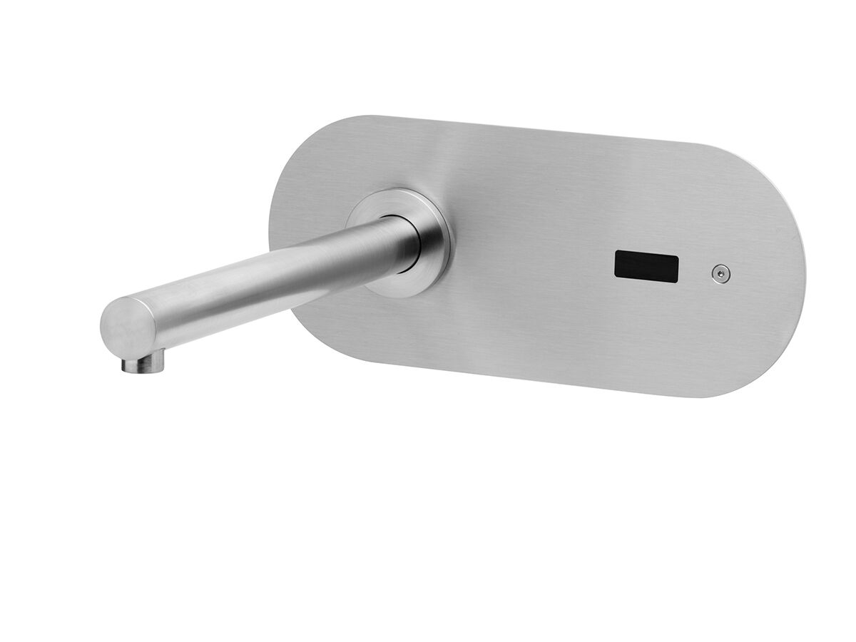 Reece Wolfen Wall Mounted Outlet With Plate Wave-On Sensor Operation Stainless Steel (6 Star)