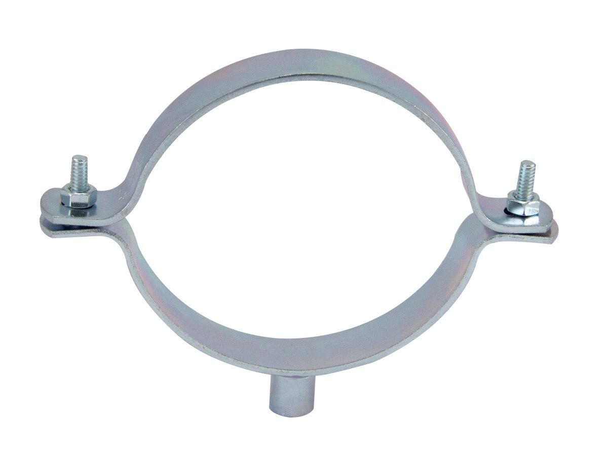 reece Zinc Plated Bolted Clip to suit Galvanised Pipe with 10mm Nut 80mm