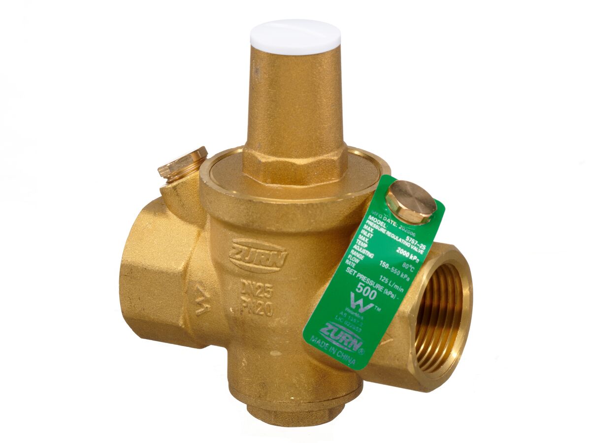 reece Zurn ZPR Pressure Reduction Valve 25mm Adjustable Set to 500kPa